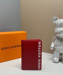 Design Louis Vuitton | Unisex Street Style Leather Folding Wallet Logo Card Holders