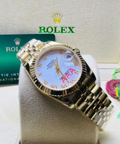 Design ROLEX LADY-DATEJUST OYSTER, 28 MM, YELLOW GOLD